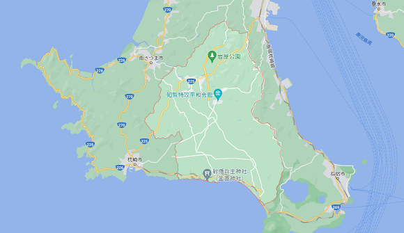 鹿児島県南九州市の地図