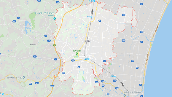 千葉県茂原市の地図