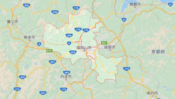 京都府福知山市の地図