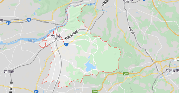 愛知県犬山市の地図
