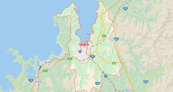 福井県敦賀市の地図
