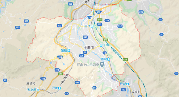 長野県千曲市の地図