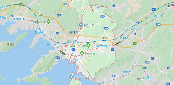 山口県下松市の地図