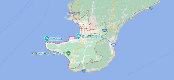 千葉県館山市の地図