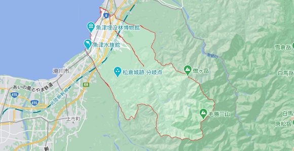 富山県魚津市の地図