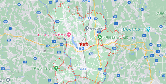 茨城県下津市の地図
