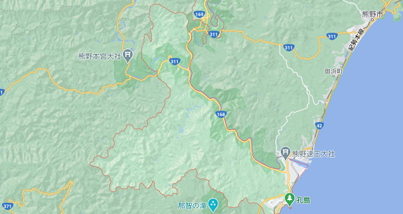 和歌山県新宮市の地図