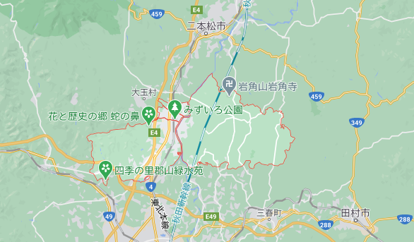 福島県本宮市の地図