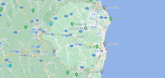 千葉県いすみ市の地図
