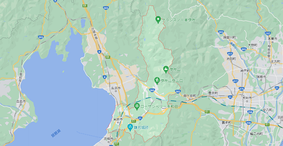 滋賀県米原市の地図