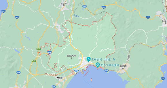 志布志市の地図