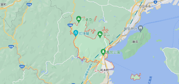 広島県大竹市の地図