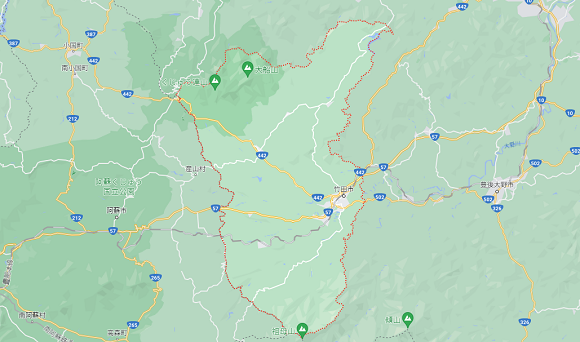 大分県竹田市の地図
